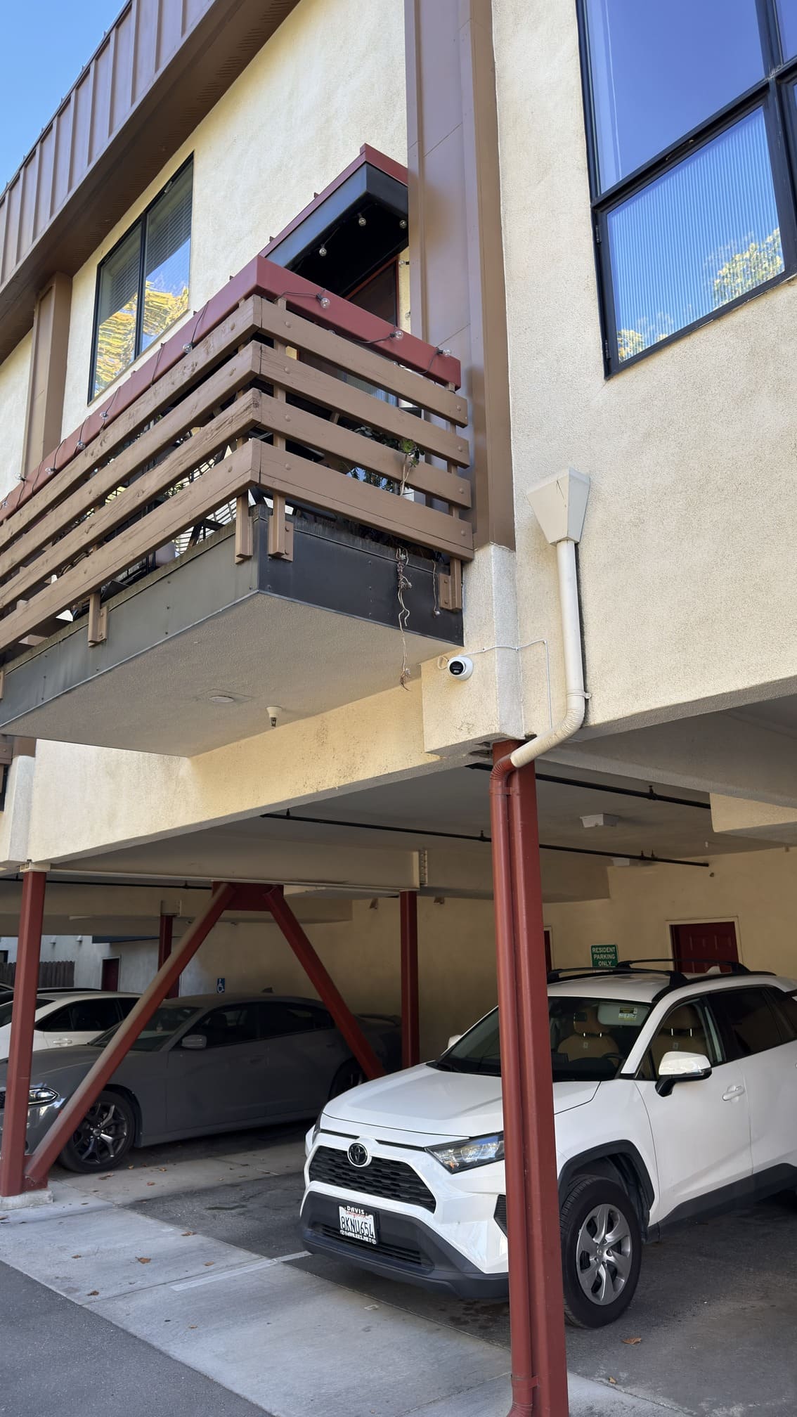 Apartment parking camera