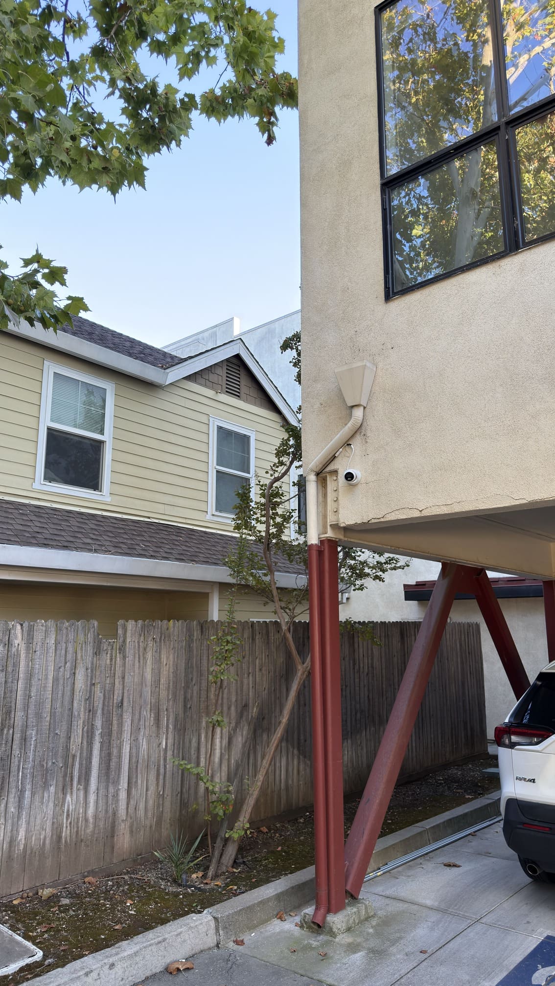 Apartment parking camera