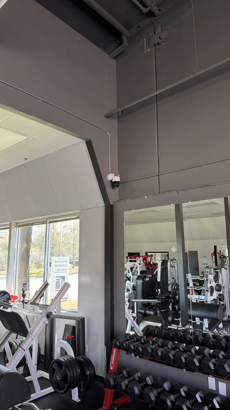 Fitness gym floor camera