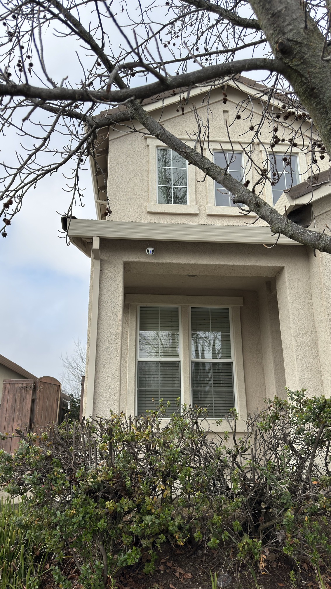 Front door security camera installation in Rocklin home
