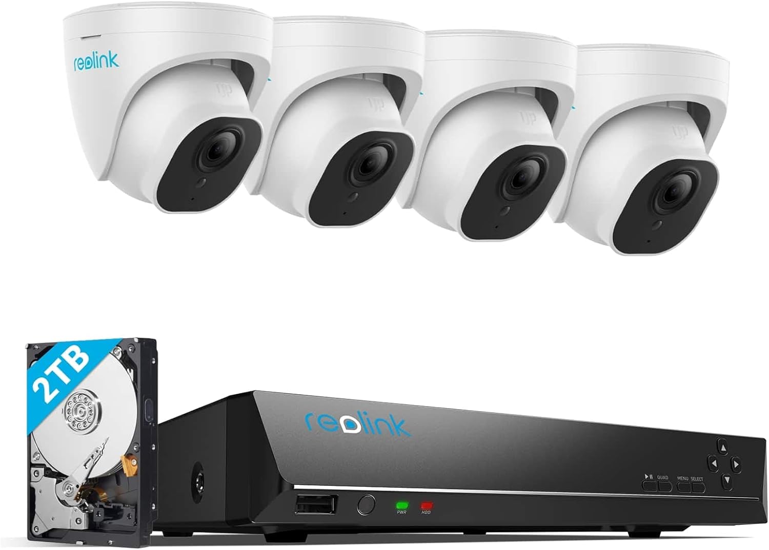4 video cameras and NVR