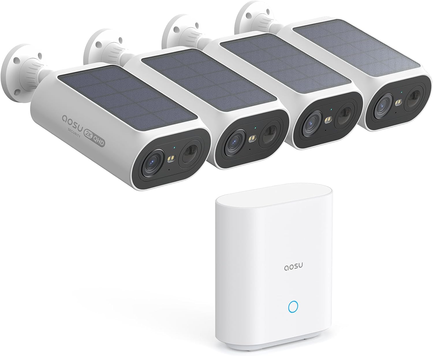 4 solar video cameras and NVR